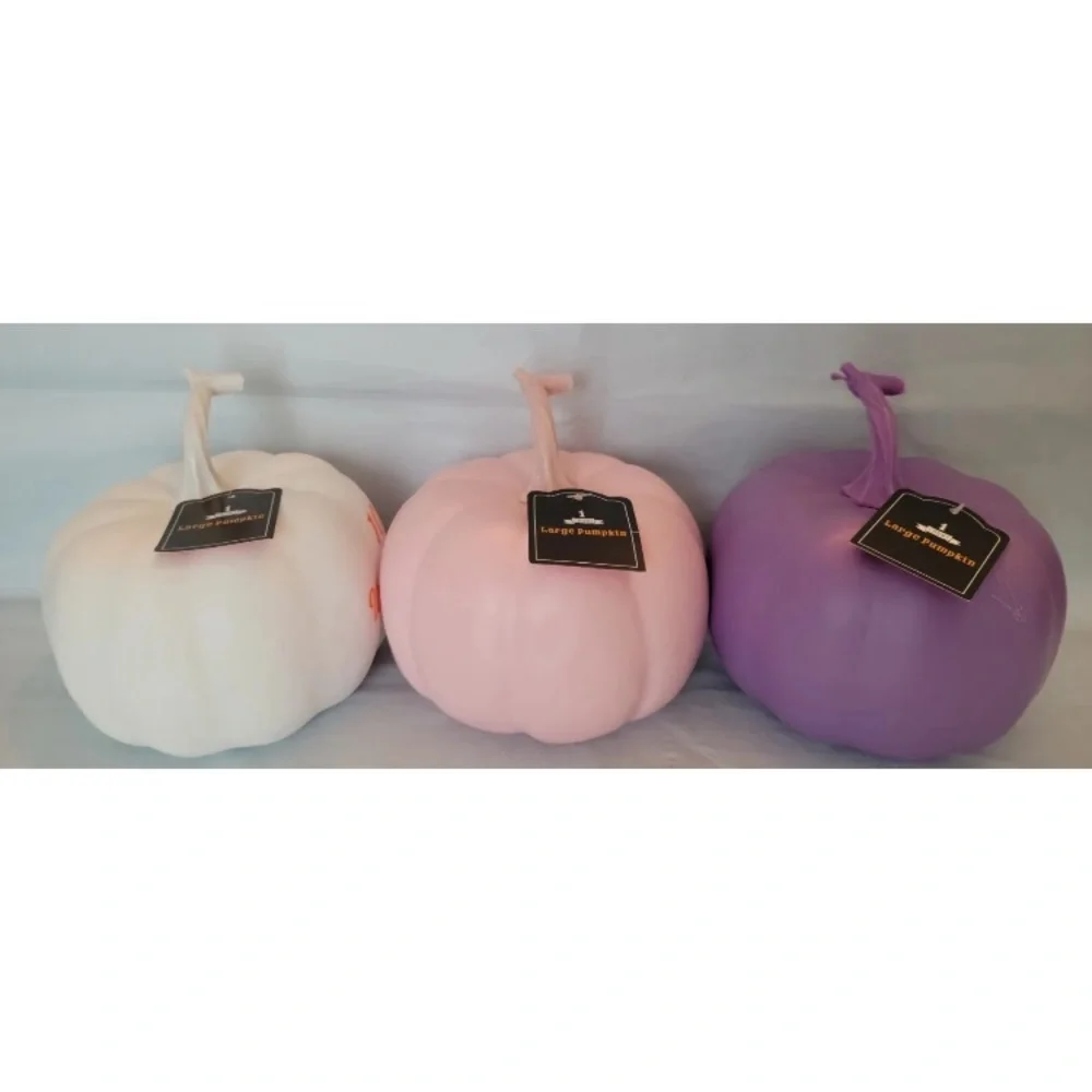 3x Bullseye Playground Pumpkin Set Purple Pink White Spooky You’ve Been Ghosted